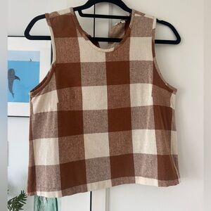 Ali Golden XS top, M bottom - plaid set